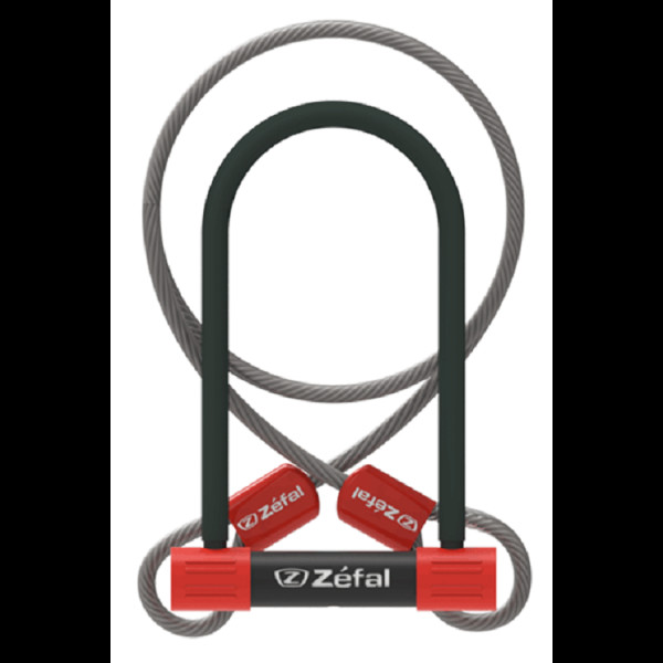 

Zefal K-Traz U13 Cable вело/мото,(4944B) 13мм,3 ключа,115*230мм,+кабель 10*1200мм,черный