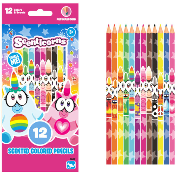 

Набор из 12 ароматных цветных карандашей Kangaru Scenticorns (KN7067)