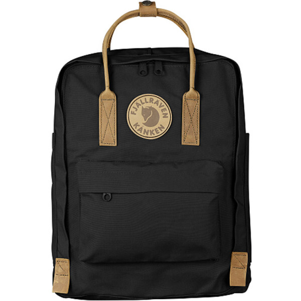 

Рюкзак городской с кожаными ручками Fjallraven Kanken No.2 16 л Черный (171123-0205)