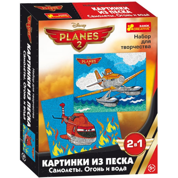 

Набор Ranok-Creative Картинка из песка Дисней Самолетики Огонь и вода (13153007Р,2022)