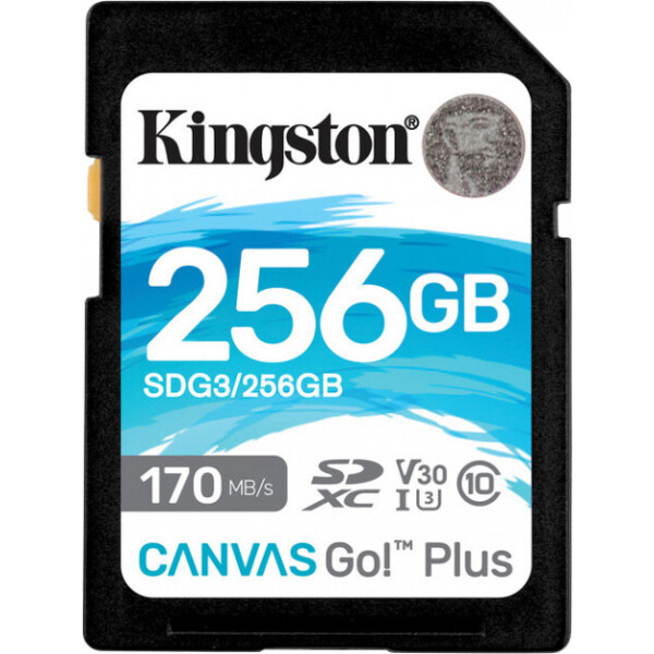 

Карта памяти Kingston 256GB SDXC 170R C10 UHS-I U3 SDG3/256GB