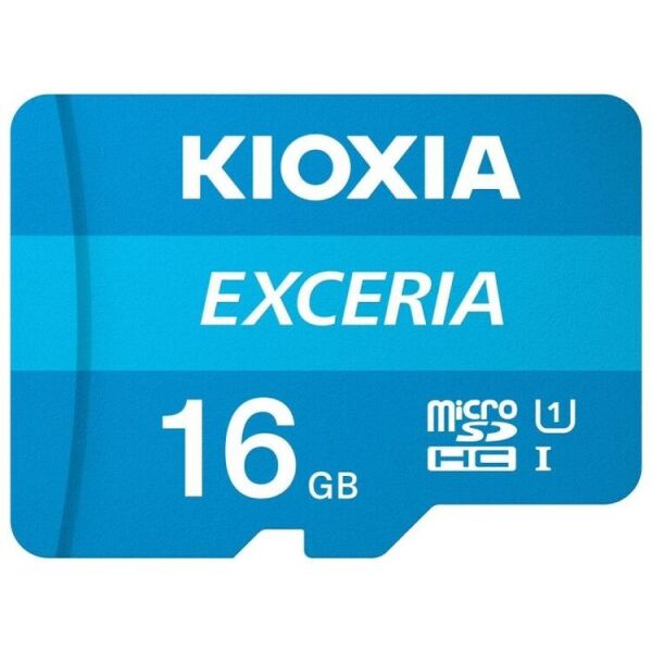 

Карта памяти Kioxia Exceria microSDHC UHS-I 16GB class10+SD (LMEX1L016GG2)