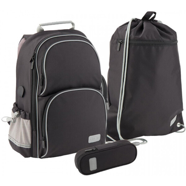 

Рюкзак Kite+пенал+сумка для обуви 702-4 Smart черный (SET_K19-702M-4)