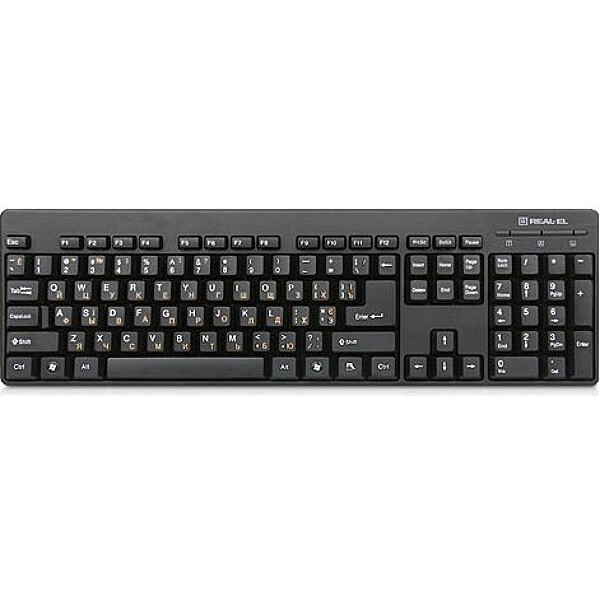 

Клавиатура REAL-EL Standard 502 USB Black USB