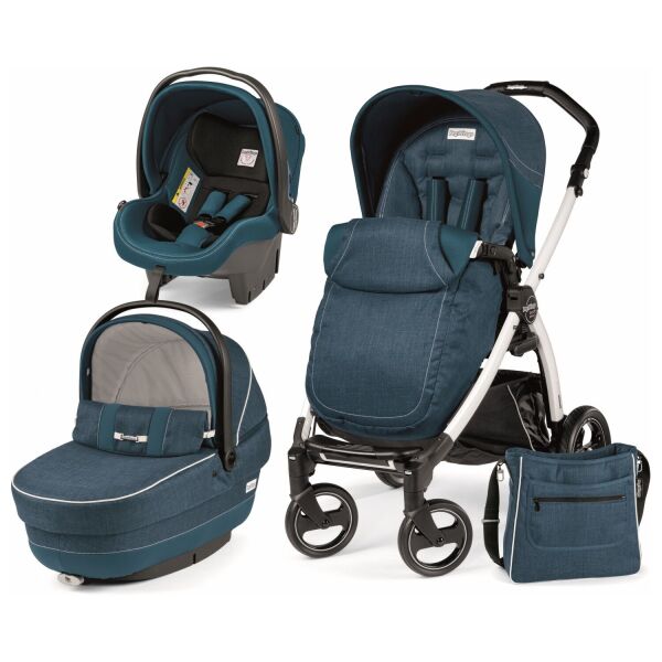 

Коляска Peg-Perego 3 в 1 XL Book Plus 51 Синяя