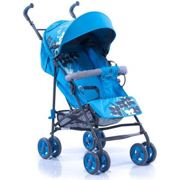 

Коляска детская прогулочная трость Geoby D208R голубая