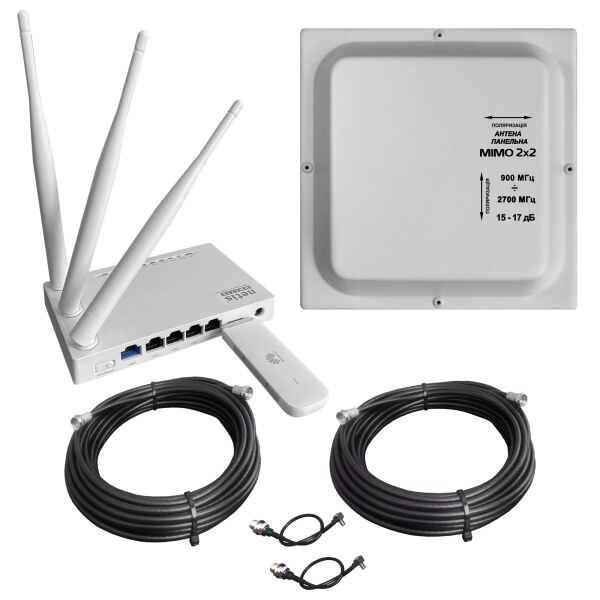 

Готовый 4G WiFi комплект HomeWiFi Kit MIMO интернет в Деревню (интернет под ключ)