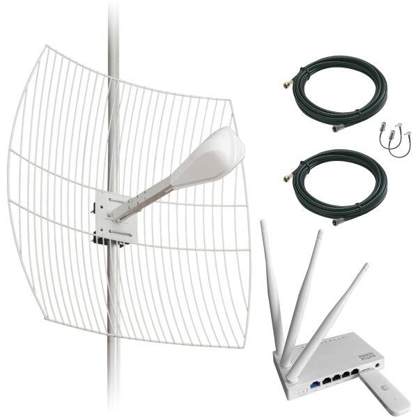 

Готовый 4G WiFi комплект HomeWiFi Kit PRO MIMO интернет на дачу (интернет под ключ)