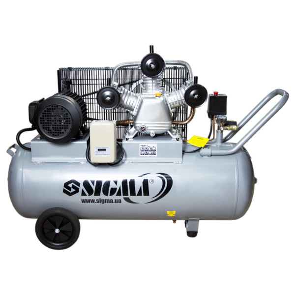 

Компрессор Sigma W ременной 380В 3кВт 610л/мин 10бар 135л (7044711)
