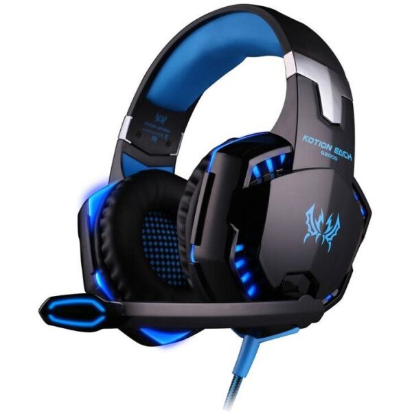 

Геймерские наушники Kotion Each G2000 Pro Gaming с подсветкой (Черно-синий)