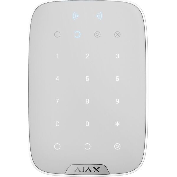 

Беспроводная сенсорная клавиатура Ajax KeyPad Plus белая (000023070)