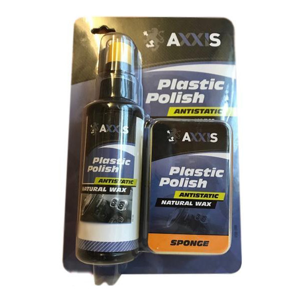 

Очиститель-полироль пластика салона c губкой AXXIS 120ml