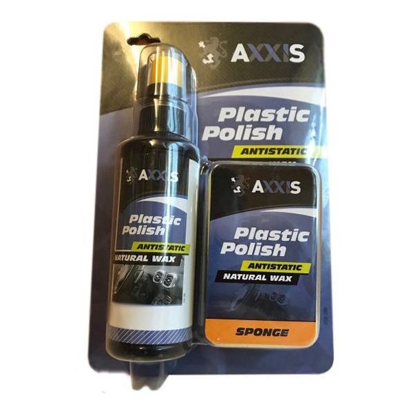

Очиститель-полироль пластика салона c губкой AXXIS 300ml