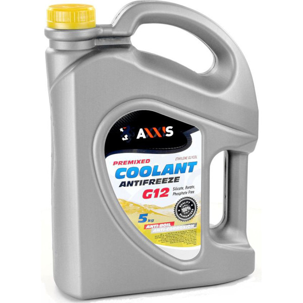 

Антифриз AXXIS G12 Сoolant желтый 5кг