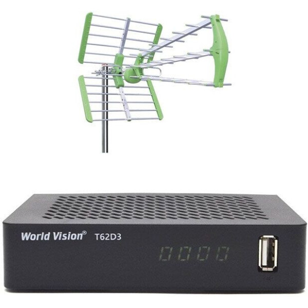 

World Vision T62D3 с Антенной World Vision Maxima L