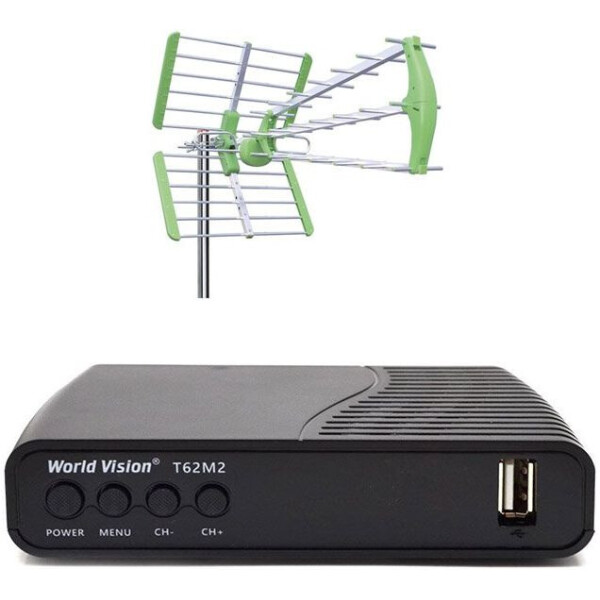 

World Vision T62M2 с Антенной World Vision Maxima L