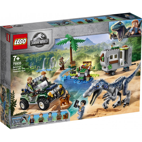 

Конструктор LEGO Jurassic World Поединок с бариониксом: охота за сокровищами (75935)