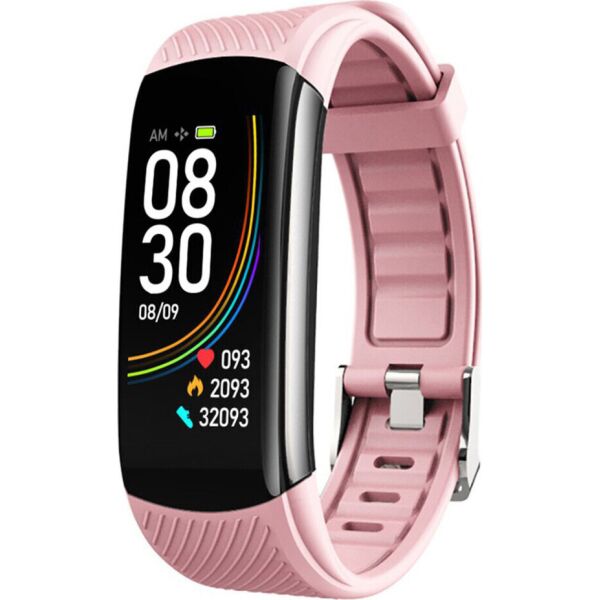 

Умный фитнес браслет Lemfo C6T с датчиком температуры тела (Розовый)