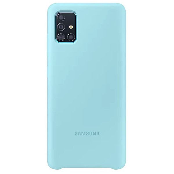

Чехол Samsung Silicone Cover Blue для A51 (EF-PA515TLEGRU)