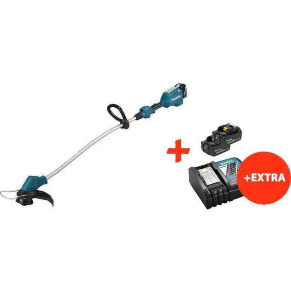 

Аккумуляторная коса Makita DUR184LZ+2 акк.18V 5 Ah+быстрозарядное ЗУ (DUR184RT2)