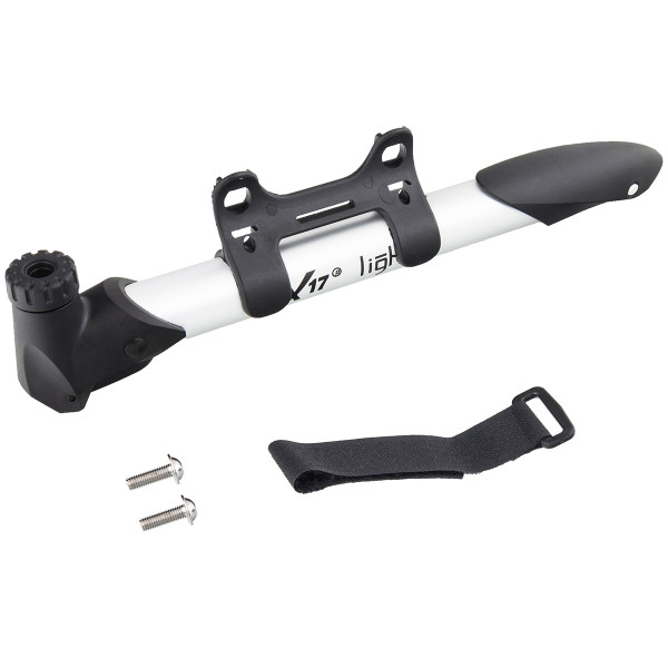 

Велонасос X17 Light алюм. 9", легкий, schrader/presta, серебристо-черный