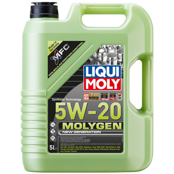 

Моторное масло Liqui Moly MOLYGEN NEW GENERATION 5W-20 5л (8540)