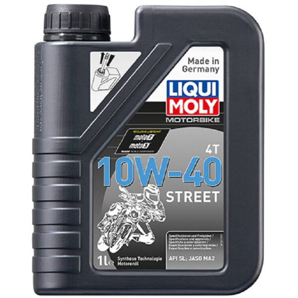 

Моторное масло Liqui Moly MOTORBIKE 4T 10W-40 STREET 1л