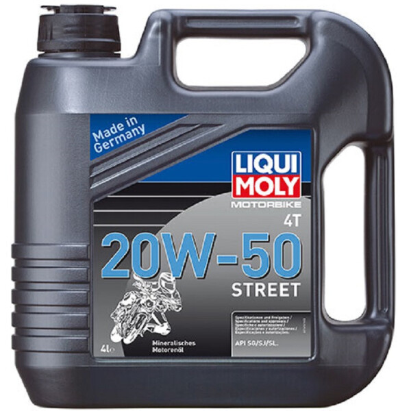 

Моторное масло Liqui Moly MOTORBIKE 4T 20W-50 STREET 4л 1696