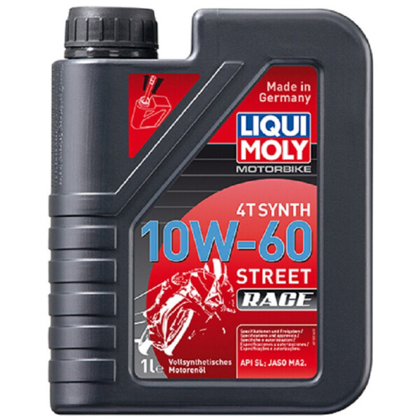 

Моторное масло Liqui Moly MOTORBIKE 4T SYNTH 10W-60 STREET RACE 1л (1525)