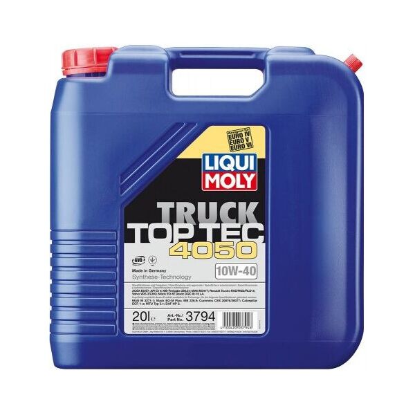 

Масло моторное Liqui Moly Top Tec Truck 4050 10W-40 20Л