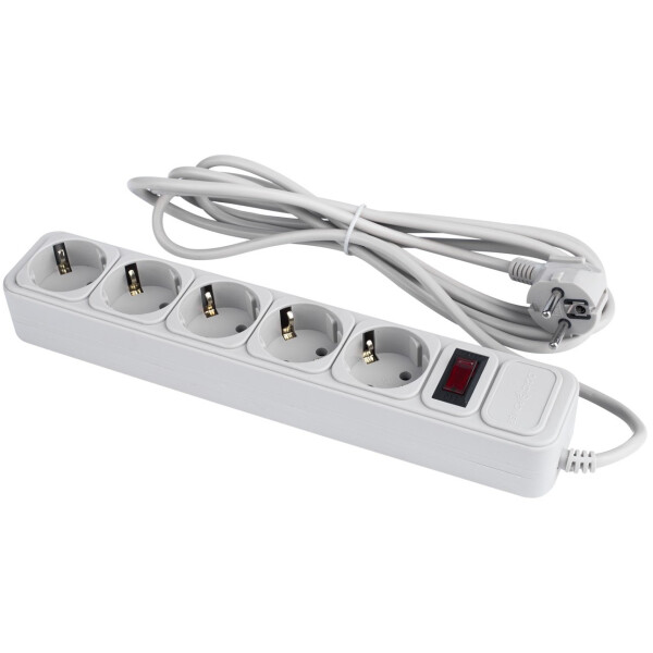 

Сетевой фильтр LogicPower 5 розеток 3,0 м серый (LP-X5)