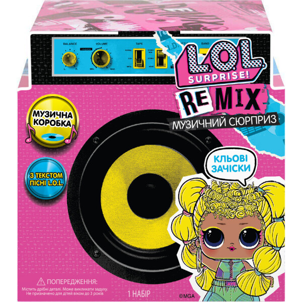 

Игровой набор L.O.L. Surprise! W1 серии Remix Hairflip - Музыкальный сюрприз (566960)