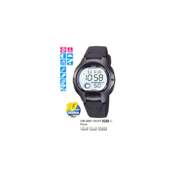 

Наручные часы Casio LW-200-1BVEF