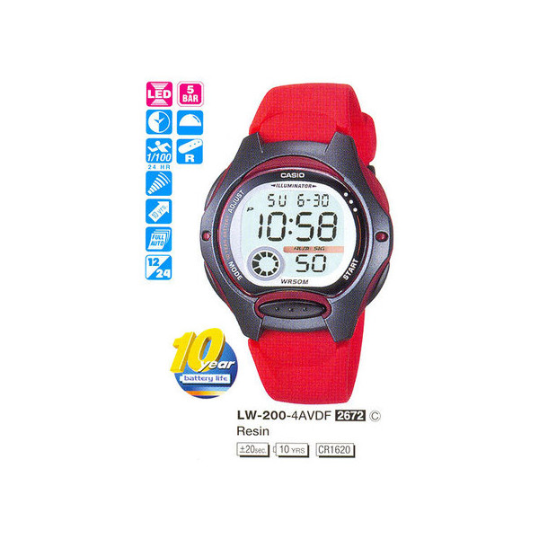 

Наручные часы Casio LW-200-4AVEF