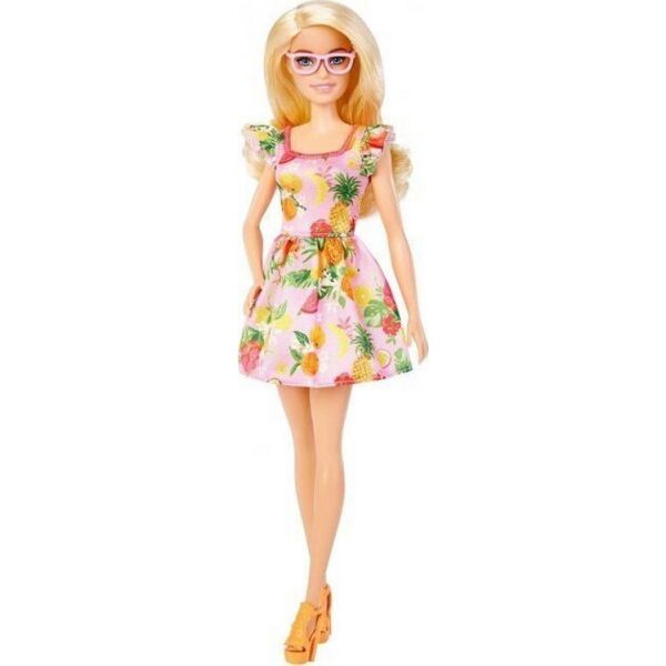 

Кукла Barbie Модница в платье с фруктовым принтом (HBV15)