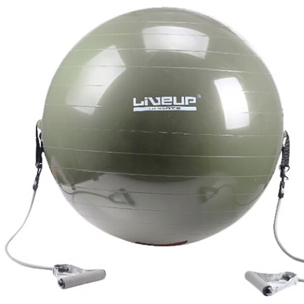

Мяч для фитнеса LiveUP с эспандером 65 см Green (LS3227)