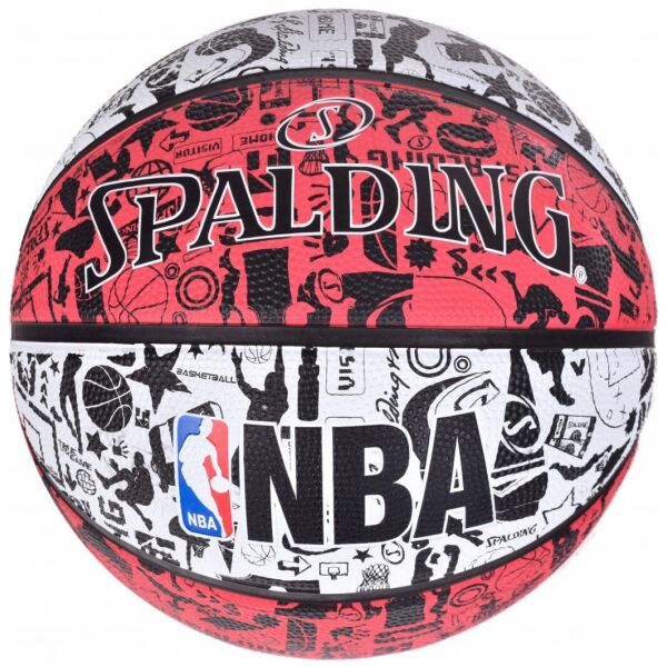 

Мяч баскетбольный Spalding NBA Graffiti Outdoor White/Red Size 7