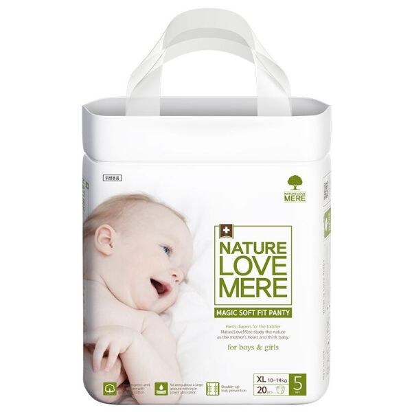 

Подгузники-трусики детские Nature Love Mere, серия MAGIC SOFT FIT, размер XL (5), (10-14 кг), 20 шт ( 8809402093700)