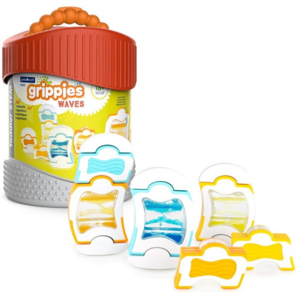 

Магнитный конструктор Guidecraft Grippies Waves, 12 деталей (G8325)