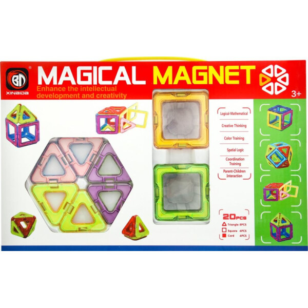 

Магнитный конструктор Qunxing Toys 20 деталей (701)