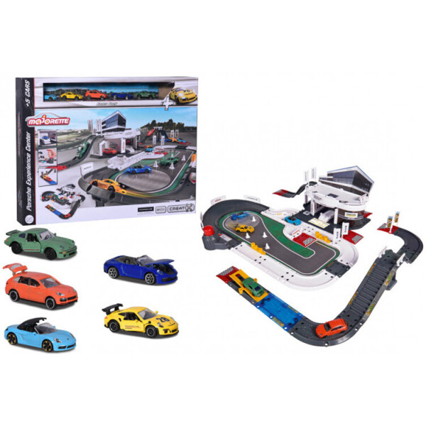 

Игровой набор Majorette Испытательный центр Порше с 5 машинками (2050029)