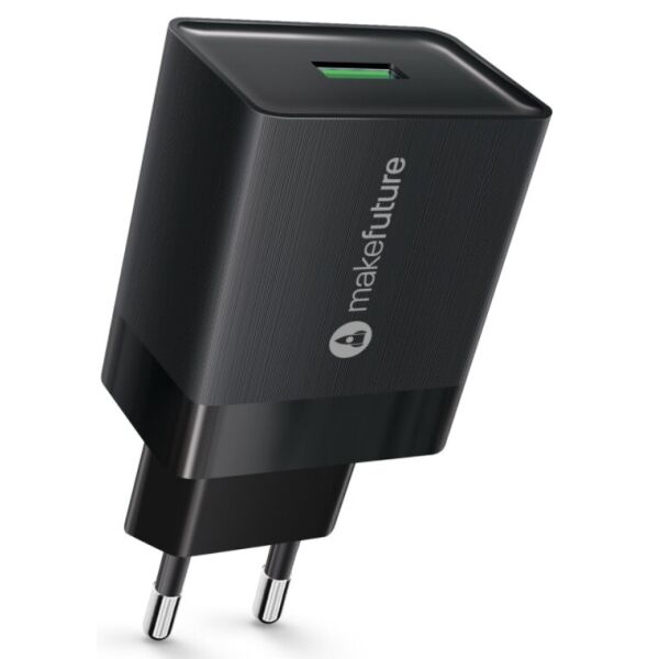 

Зарядное устройство MakeFuture 18W QC 3A черный