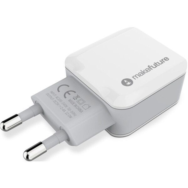 

Зарядное устройство MakeFuture 2 USB 2.4 A White