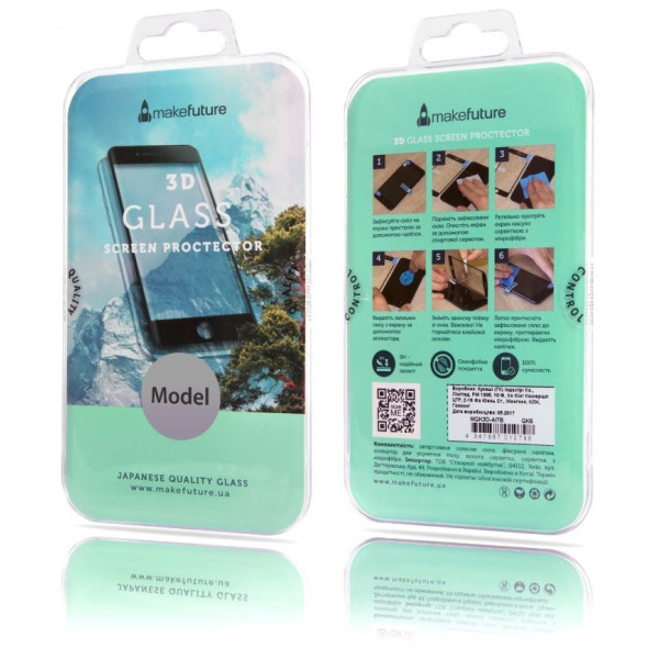 

Защитное стекло MakeFuture 3D Black для Samsung S9