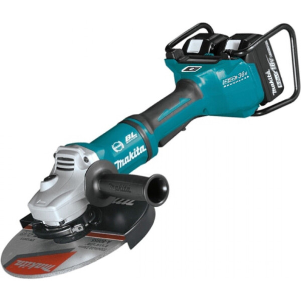 

Аккумуляторная угловая бесщеточная шлифмашина с AWS Makita DGA901PT2U + 2 акб 18 V 5 Ah + З/У DC18RD + кейс болгарка шлифмашинка УШМ (2x18В, 230 мм) (4010)