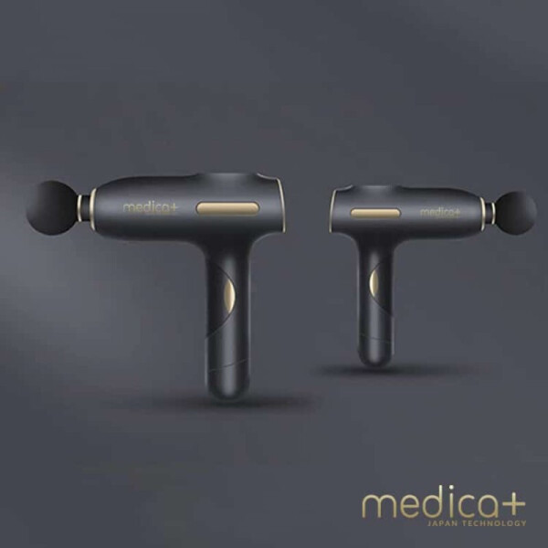 

Портативный ручной массажер для тела, рук и ног Medica-Plus MassHand 3.0 Original Беспроводной Перкуссионный Антицеллюлитный 4 насадки в комплекте