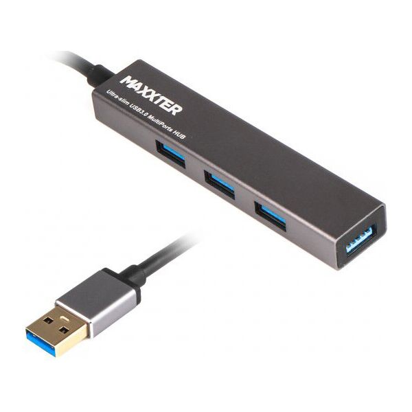 

Maxxter USB 3.0 Type-A 4 ports, gray (HU3A-4P-02)