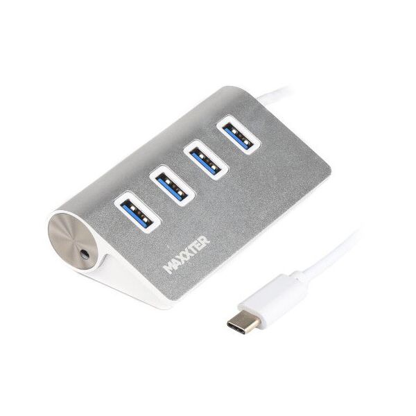 

Maxxter USB 3.0 Type-C 4 ports, silver (HU3C-4P-01)