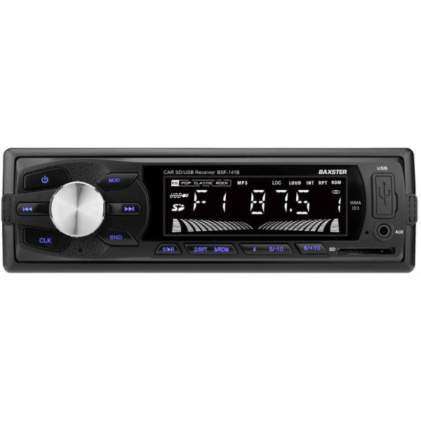 

Автомагнитола BAXSTER BSF-141 blue (без диска)