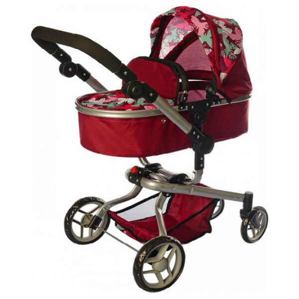 

Коляска для кукол Melogo 9695 (burgundy)